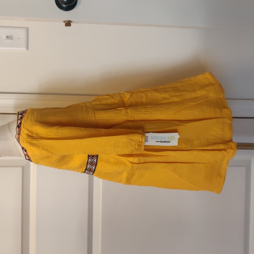 Genuine Kids from Oshkosh 5T zinnia gold/mustard Dress - Picture 4 of 7